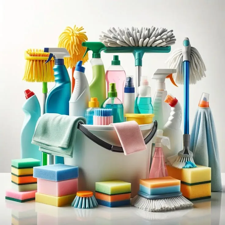 Professional cleaning supplies and equipment